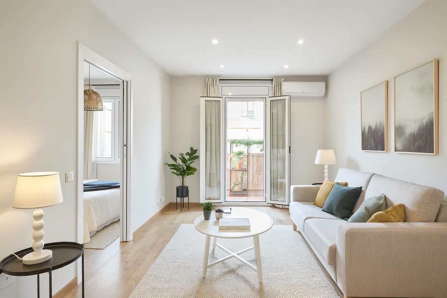 Living room of Flat for sale in  Barcelona Capital  with Air Conditioner and Terrace