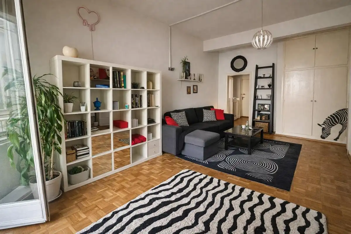 Sala de estar de Estudio en venta en  Madrid Capital con Calefacción, Terraza y Balcón