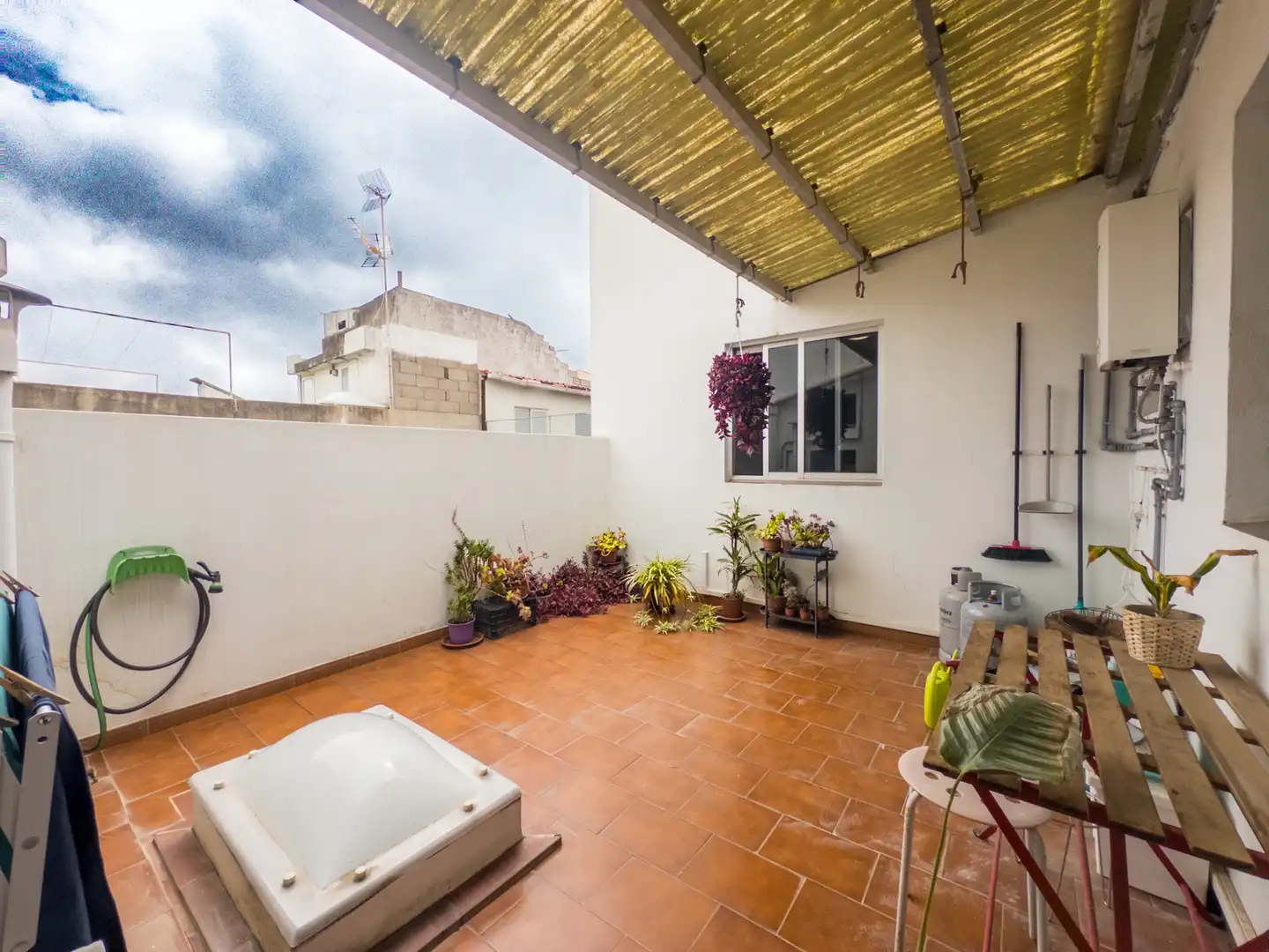 Terrace of Houses for sale in San Cristóbal de la Laguna  with Terrace, Storage room and Furnished