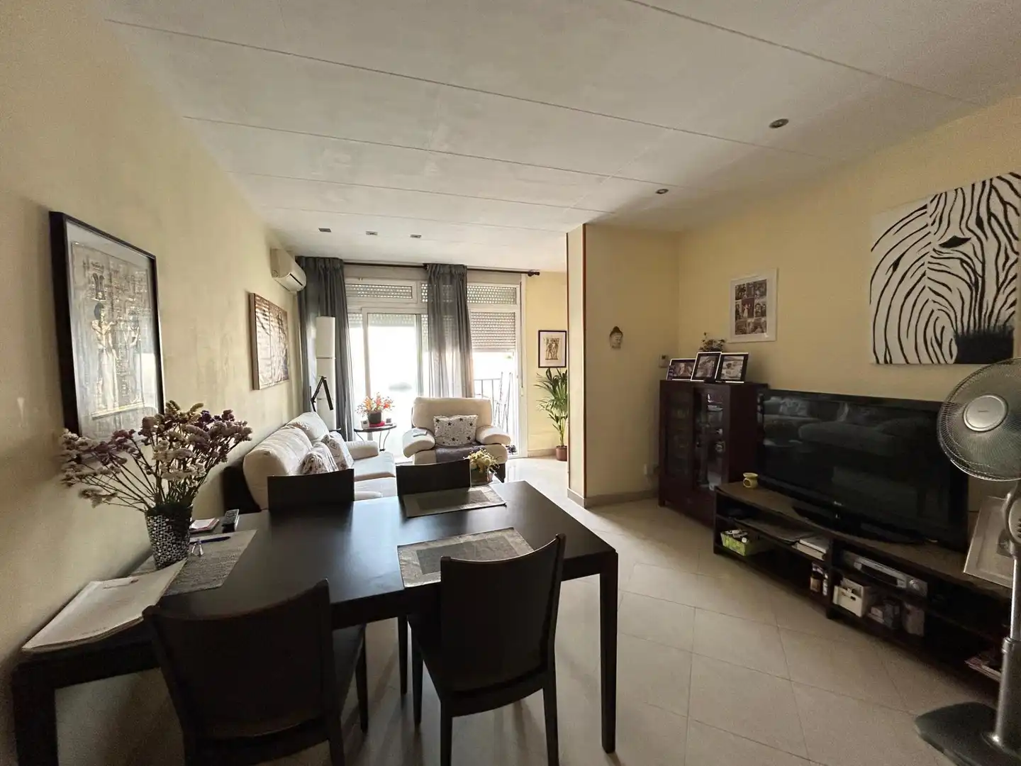 Living room of Flat for sale in Mataró  with Heating and Balcony