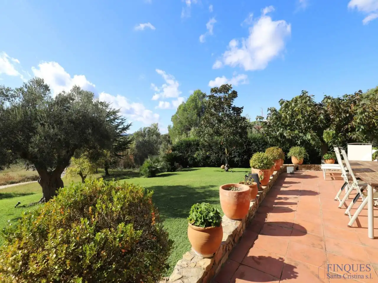 Jardí de Finca rústica en venda en Santa Cristina d'Aro amb Aire condicionat, Calefacció i Jardí privat