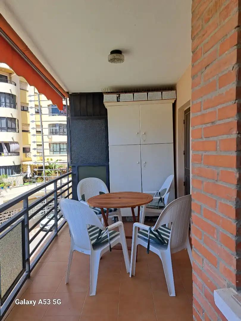 Terraza de Apartamento de alquiler en Marbella con Calefacción, Terraza y Amueblado