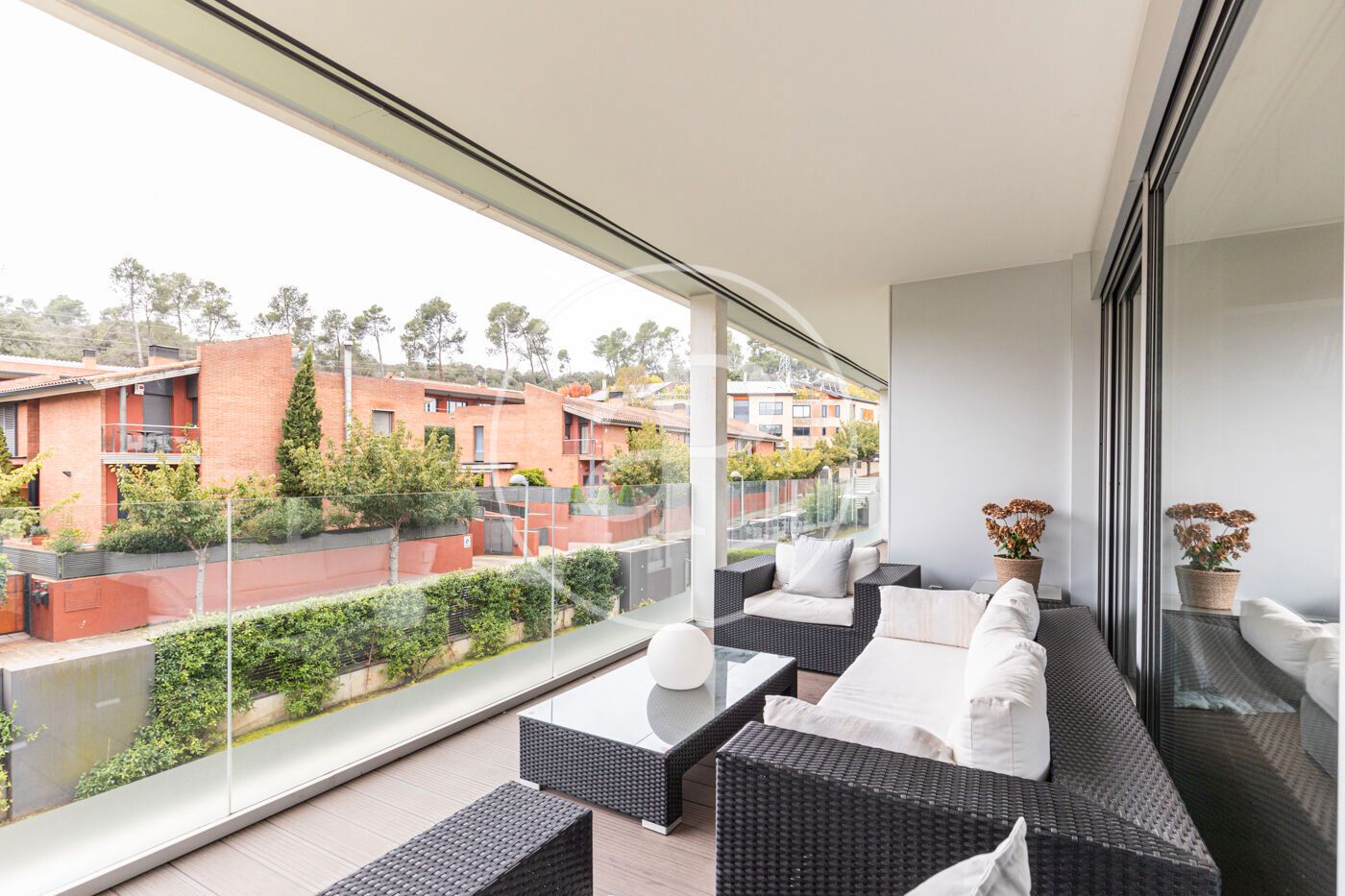 Terrace of Flat for sale in Sant Cugat del Vallès  with Air Conditioner, Heating and Private garden