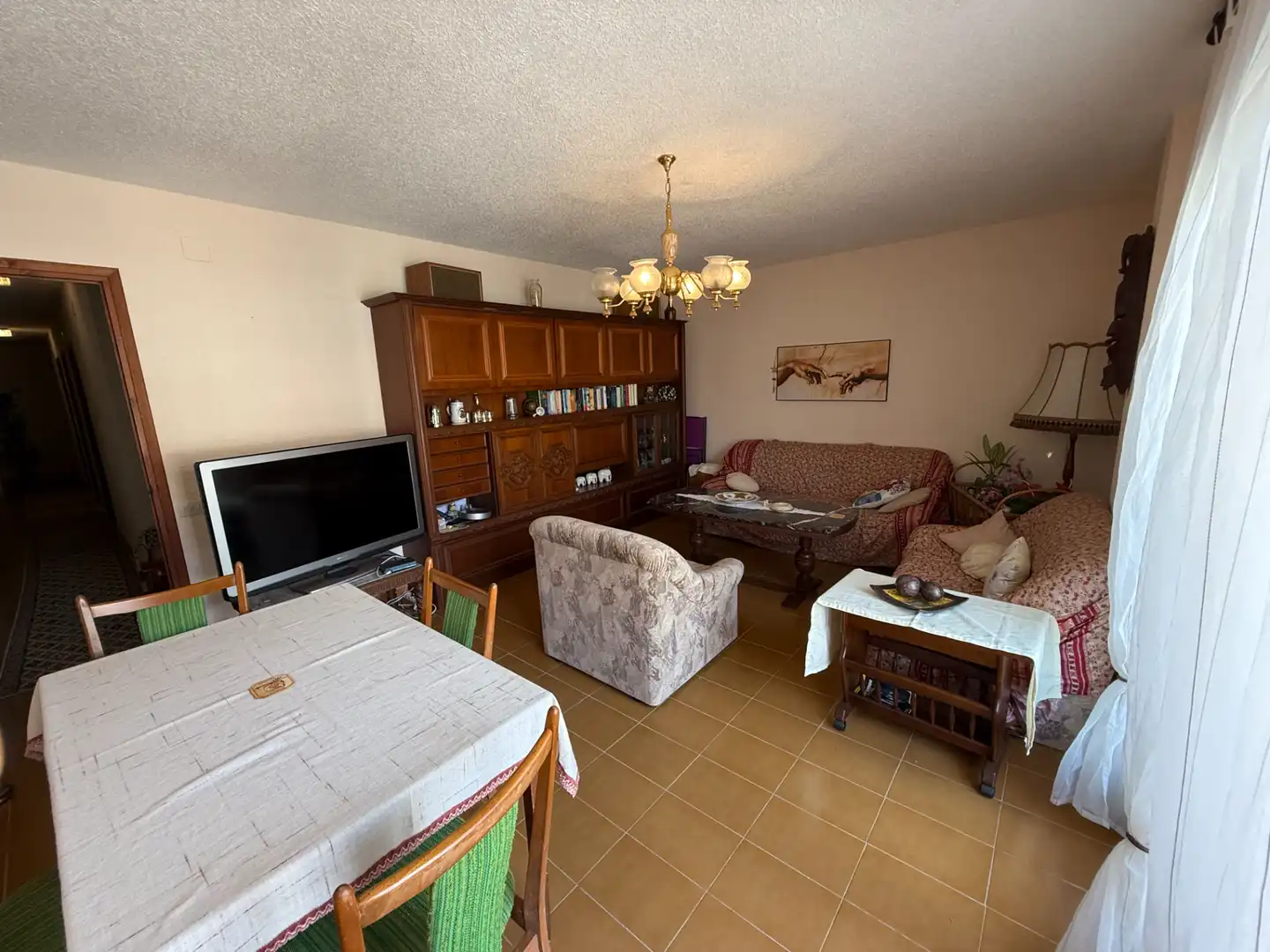 Sala d'estar de Apartament en venda en Peñíscola / Peníscola amb Moblat, Forn i Rentadora