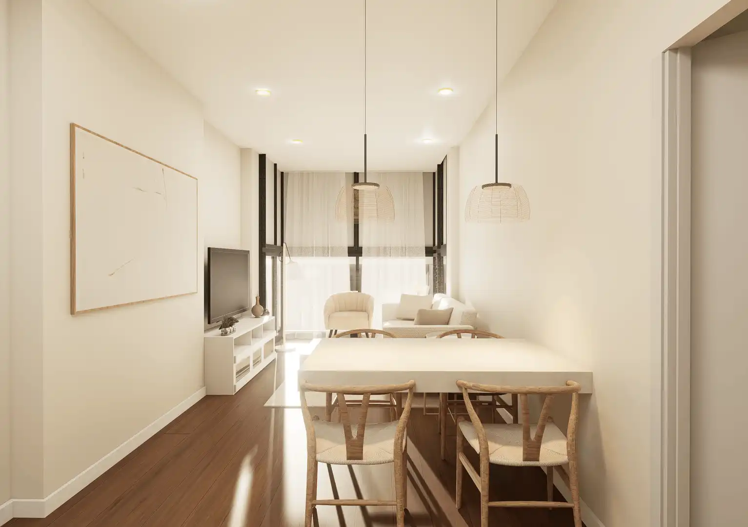 Living room of Attic for sale in Badalona  with Terrace and Balcony