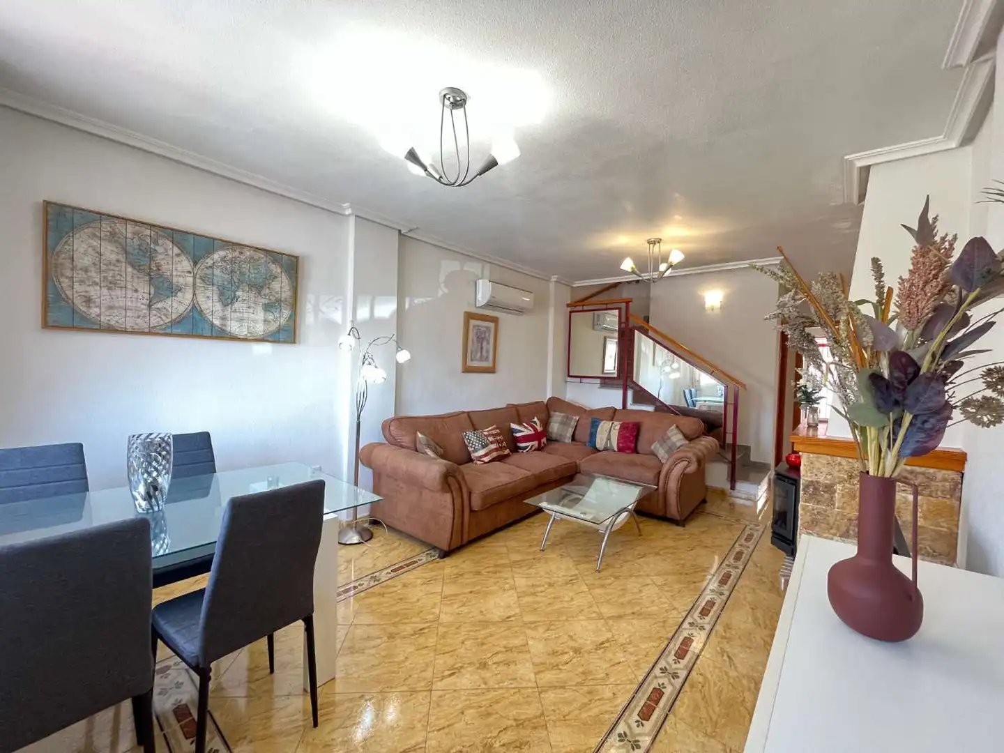 Living room of Duplexes for sale in Orihuela  with Air Conditioner, Swimming Pool and Furnished