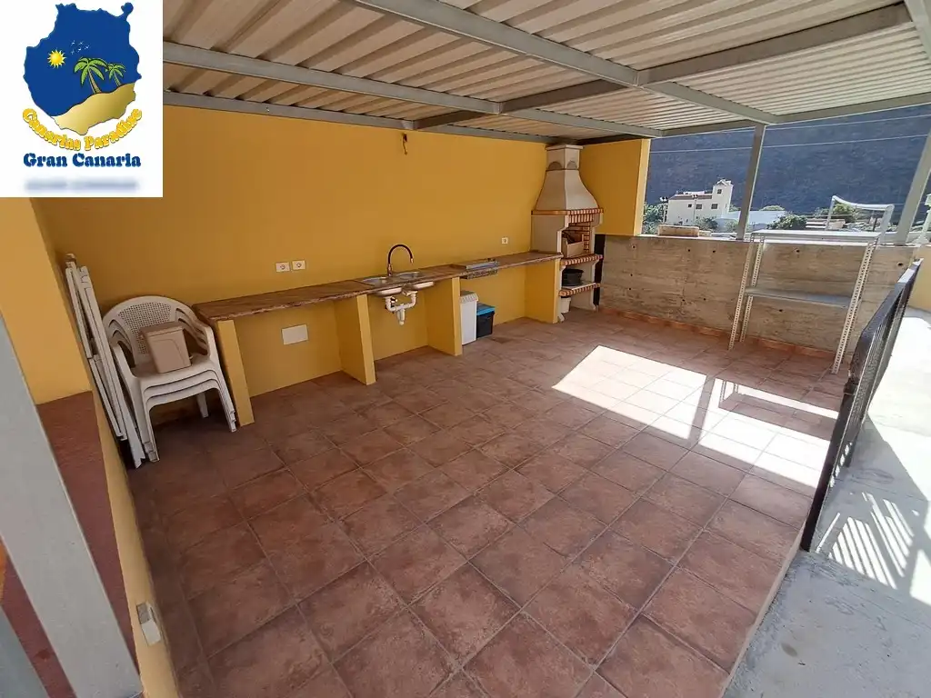 Terrasse von Wohnung zum Verkauf in Mogán mit Privatgarten und Terrasse
