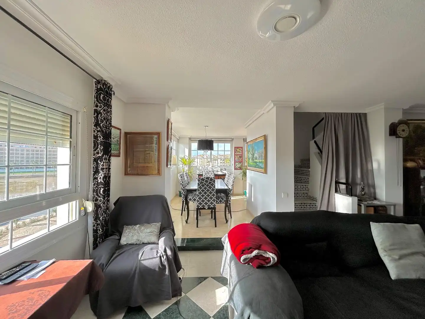 Dining room of Attic for sale in Roquetas de Mar  with Private garden, Terrace and Furnished
