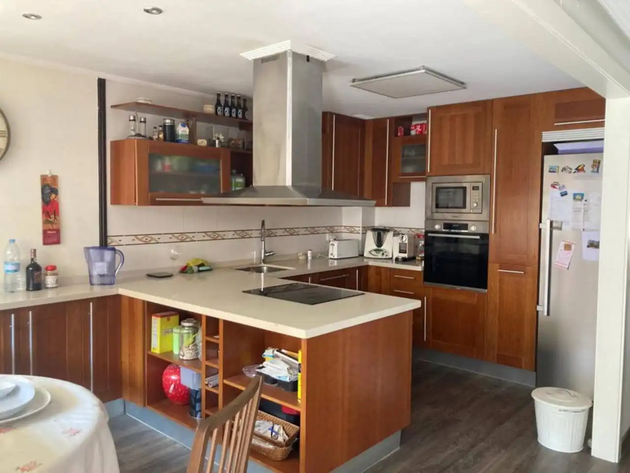 Cocina de Casa adosada en venta en Arroyo de la Encomienda con Aire acondicionado, Calefacción y Jardín privado