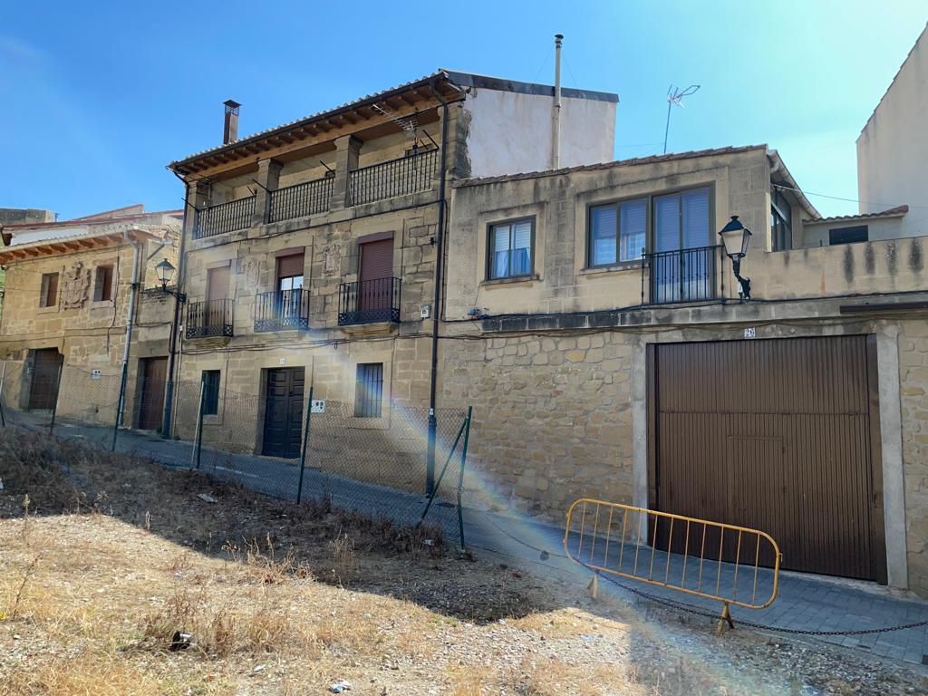 Exterior view of Single-family semi-detached for sale in San Vicente de la Sonsierra  with Heating, Terrace and Storage room