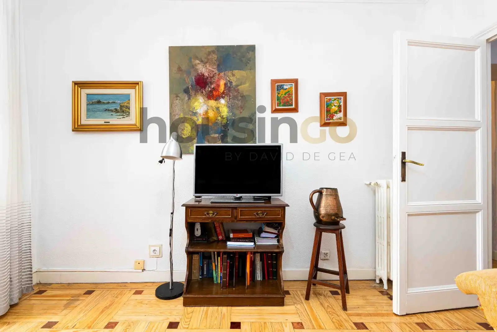 Living room of Flat for sale in Madrid  with Heating, Terrace and Storage room