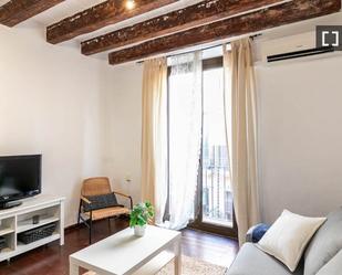 Living room of Flat to rent in  Barcelona Capital  with Air Conditioner, Heating and Furnished
