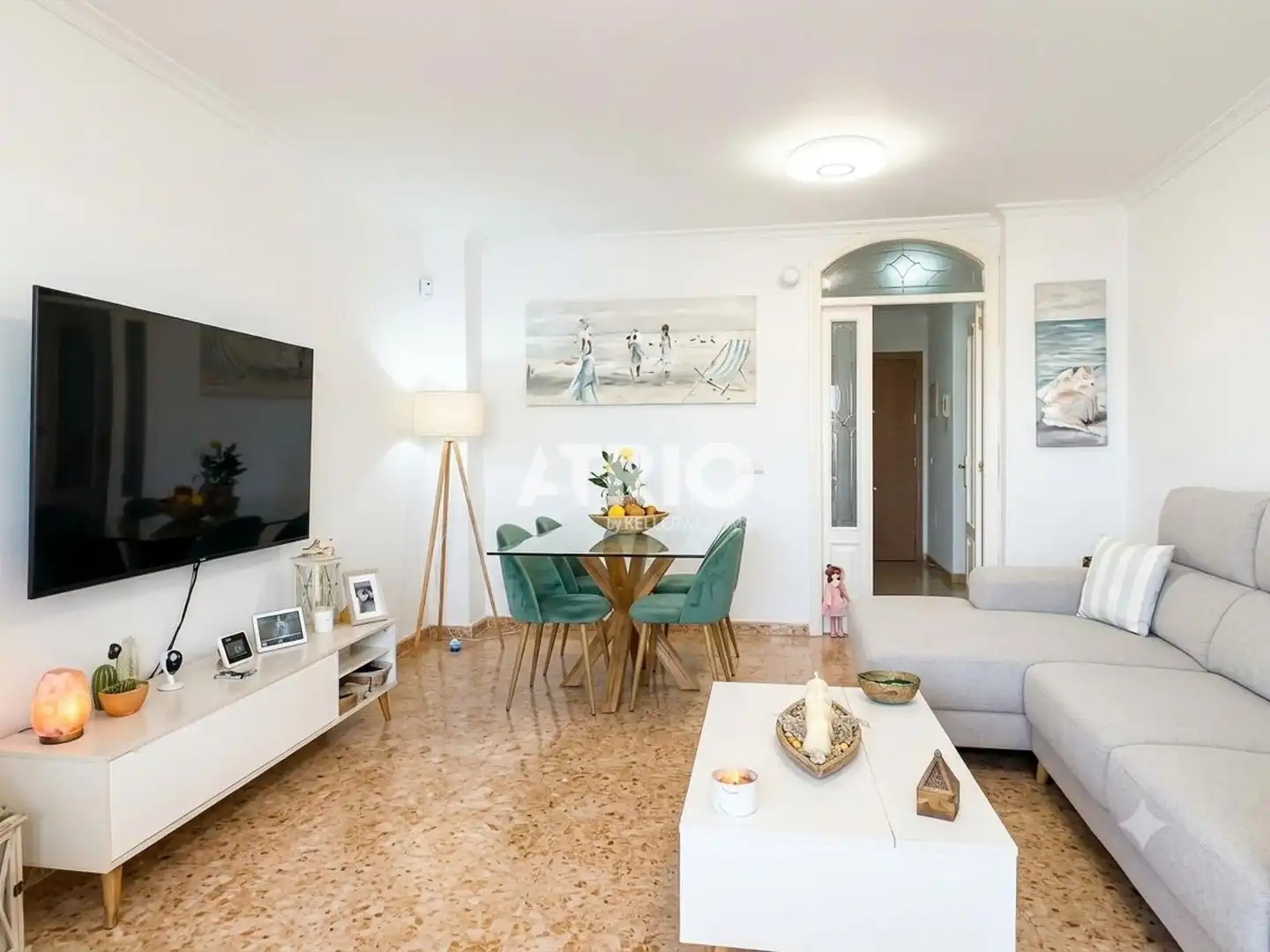 Sala d'estar de Casa adosada en venda en Santa Margalida amb Aire condicionat i Terrassa