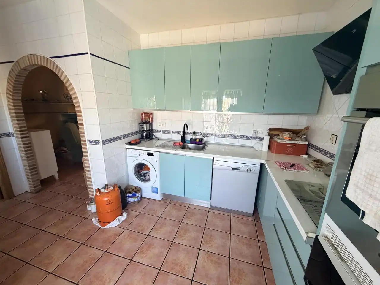 Cocina de Casa adosada en venta en El Carpio de Tajo con Aire acondicionado, Terraza y Piscina