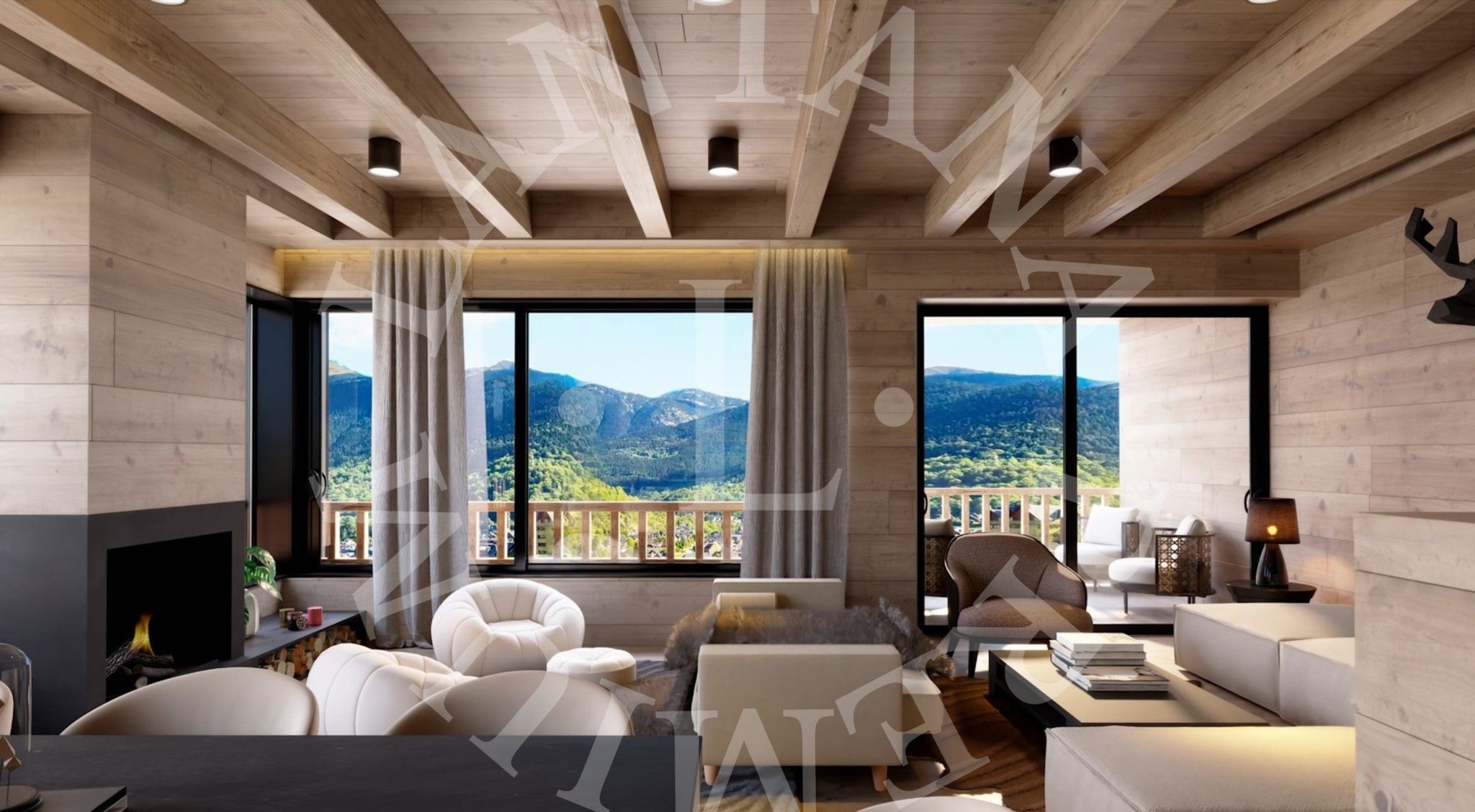 Sala de estar de Casa o chalet en venta en Naut Aran con Aire acondicionado, Calefacción y Parquet