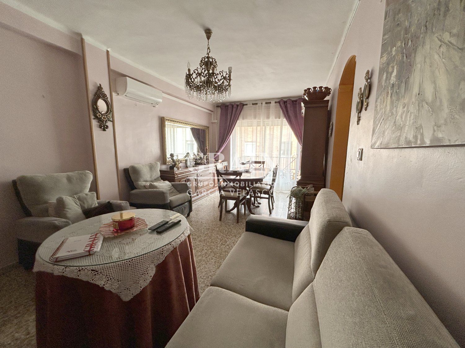 Living room of Flat for sale in  Albacete Capital  with Balcony