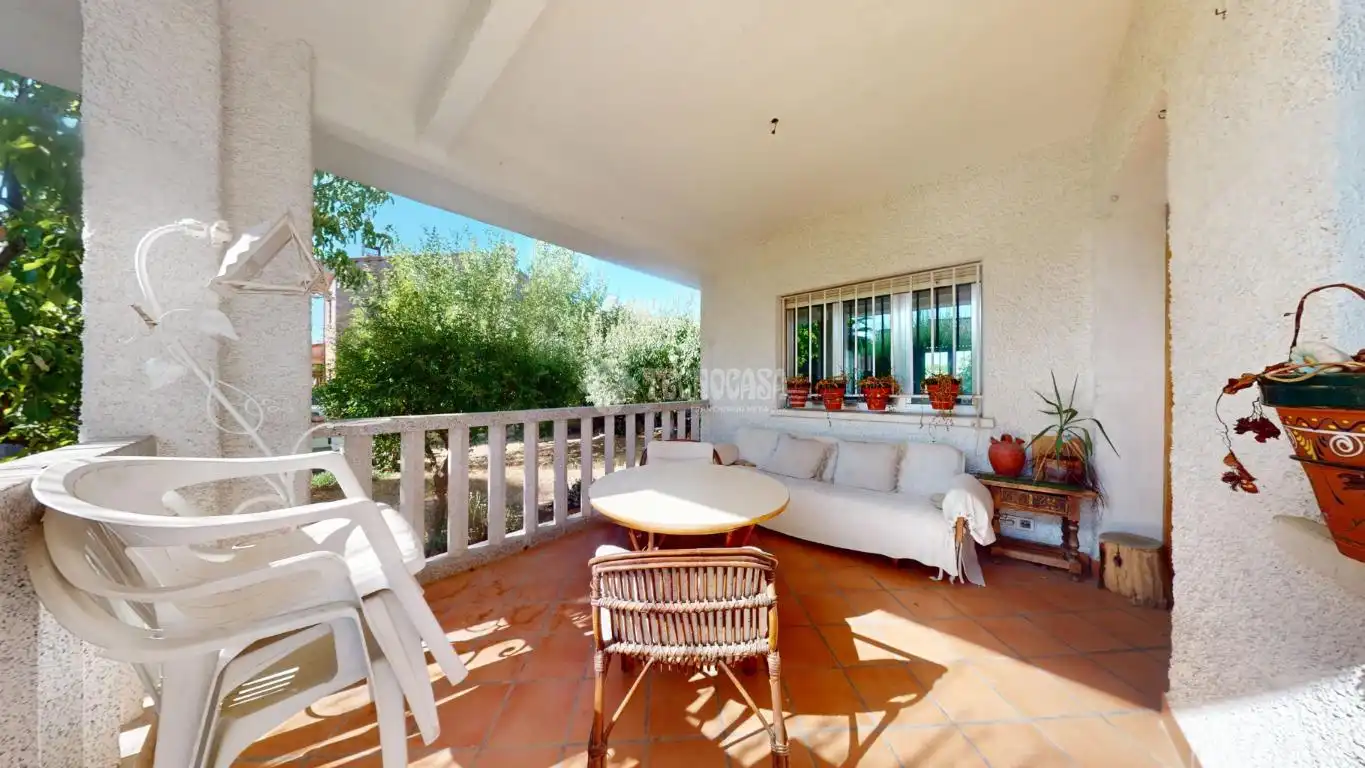 Terrace of Detached homes for sale in Fuente El Saz de Jarama  with Private garden, Terrace and Balcony