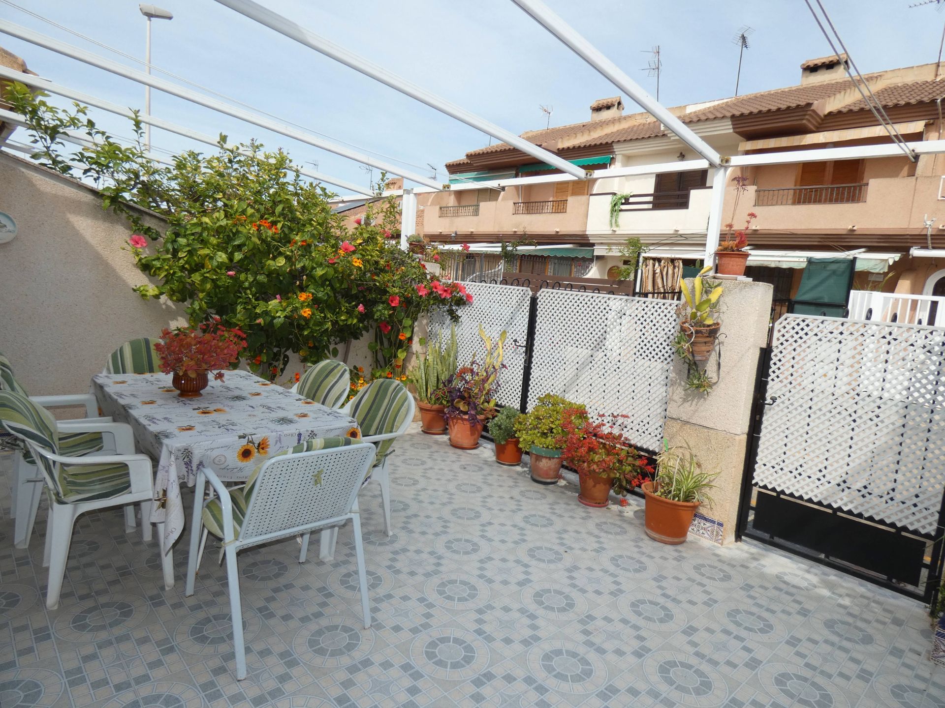 Terrace of House or chalet for sale in San Pedro del Pinatar  with Air Conditioner, Heating and Private garden