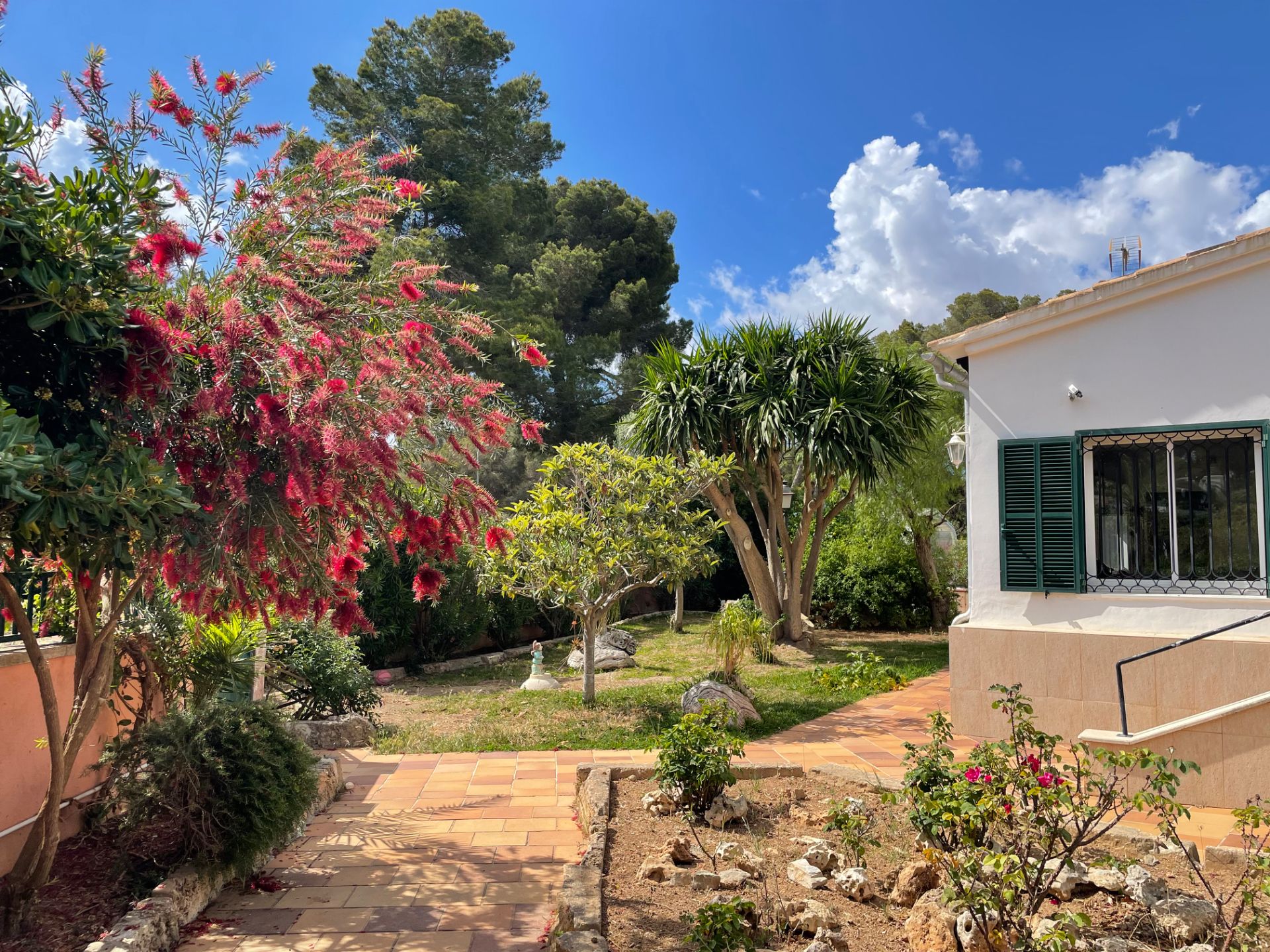 Garden of Single-family semi-detached for rent in  Palma de Mallorca  with Air Conditioner, Private garden and Terrace