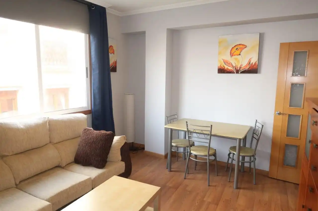 Living room of Flat for rent in A Coruña Capital   with Parquet flooring and Furnished