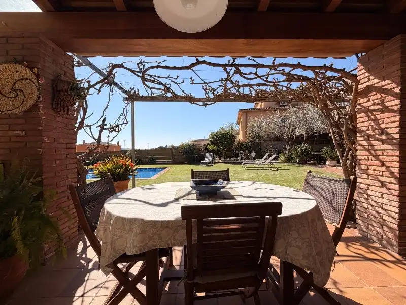 Garden of Houses for sale in Mont-ras  with Air Conditioner, Heating and Private garden