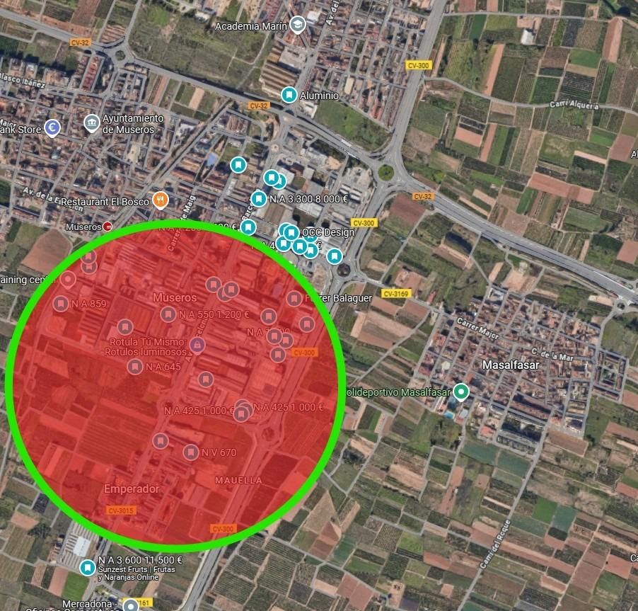Exterior view of Industrial land for sale in Museros