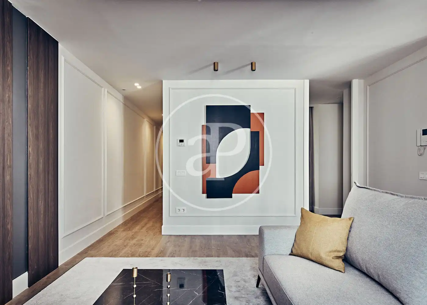 Living room of Flat for sale in Madrid  with Air Conditioner, Heating and Furnished