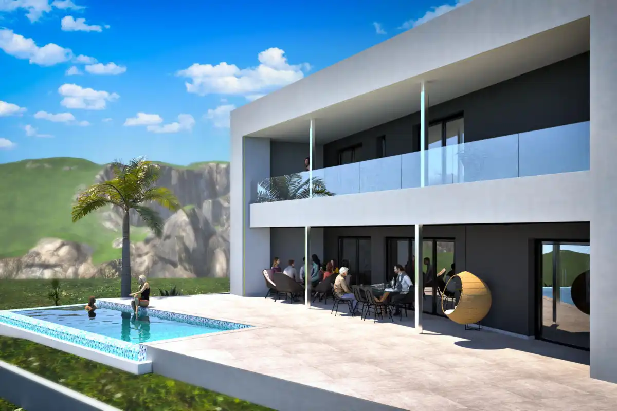 Terraza de Casa o chalet en venta en La Nucia con Piscina