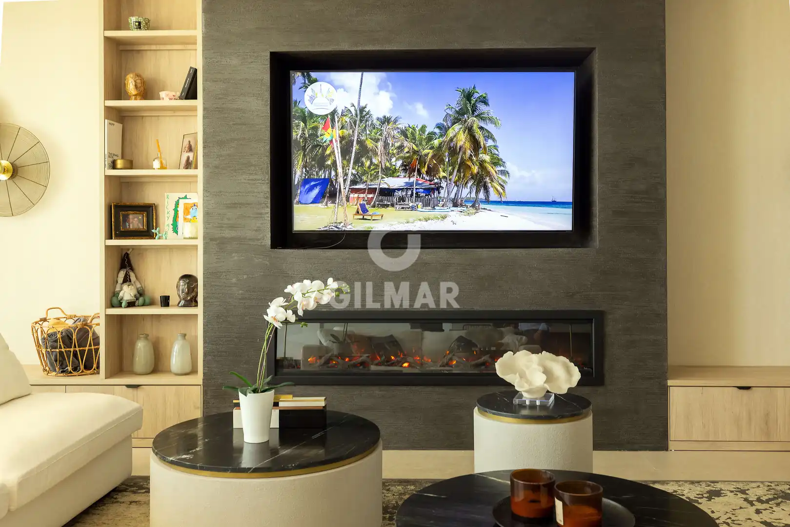 Sala de estar de Dúplex en venta en Benalmádena con Calefacción, Jardín privado y Piscina