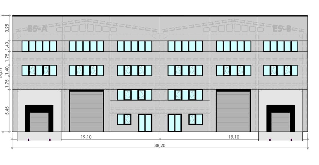 Vista exterior de Nau industrial de lloguer en Arteixo