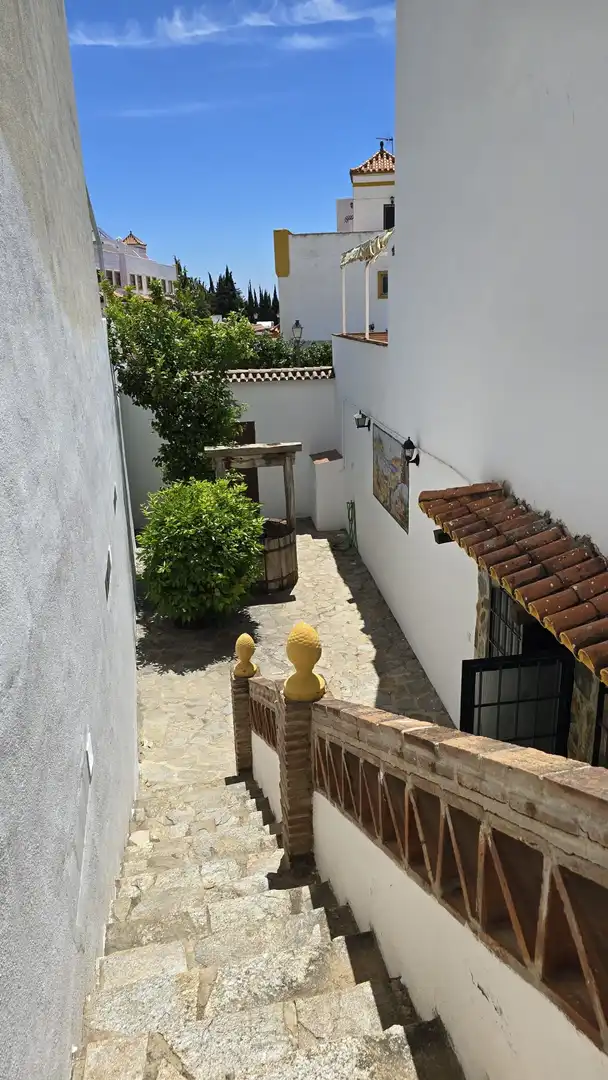 Vista exterior de Casa adosada en venda en Marbella amb Jardí privat, Terrassa i Traster