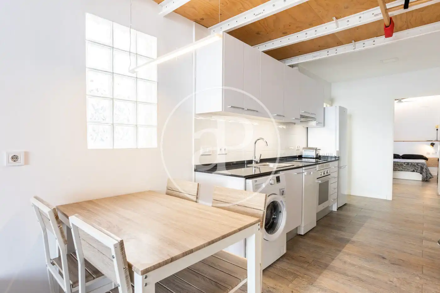 Kitchen of Attic for sale in Valencia  with Heating, Terrace and Furnished