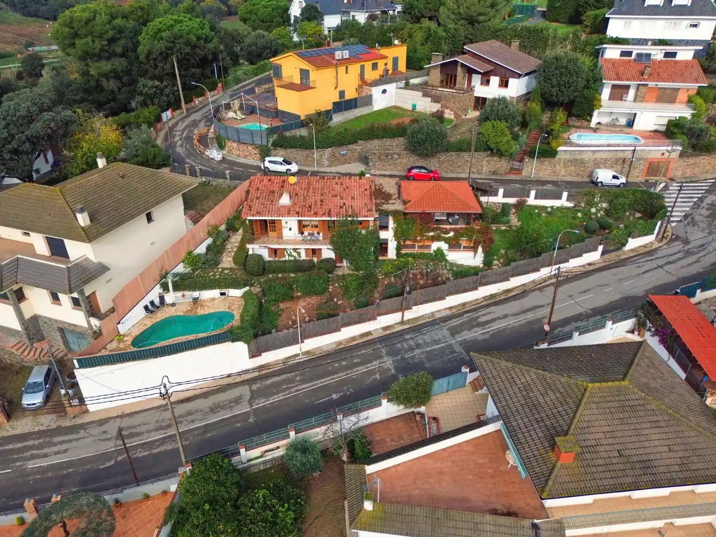 Vista exterior de Casa o xalet en venda en Les Franqueses del Vallès amb Aire condicionat, Jardí privat i Terrassa