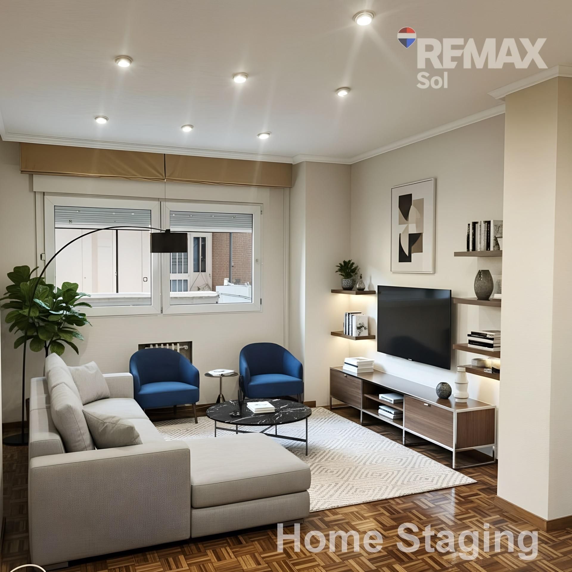 Living room of Flat for sale in  Madrid Capital