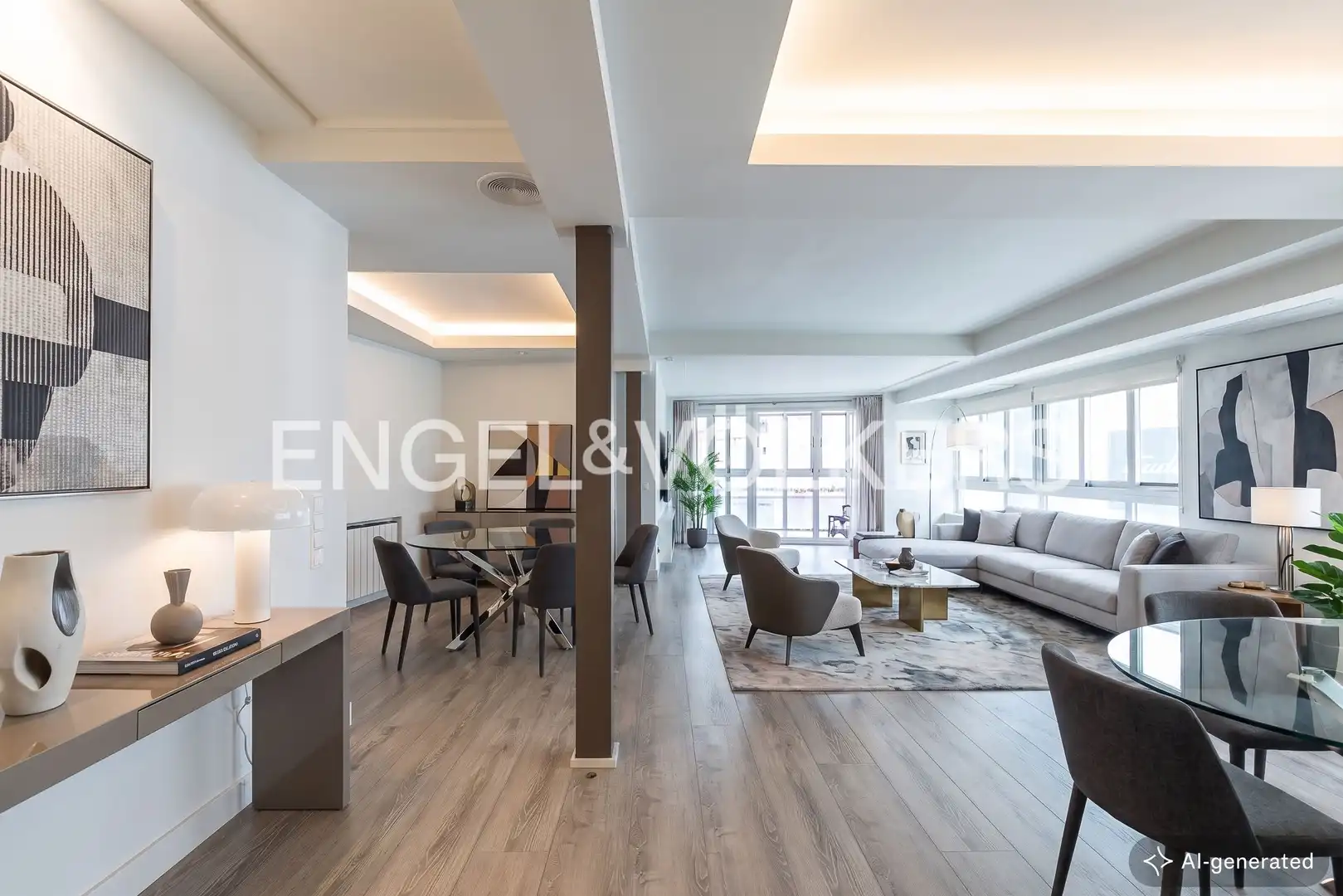 Sala de estar de Piso en venta en  Valencia Capital con Aire acondicionado, Calefacción y Parquet