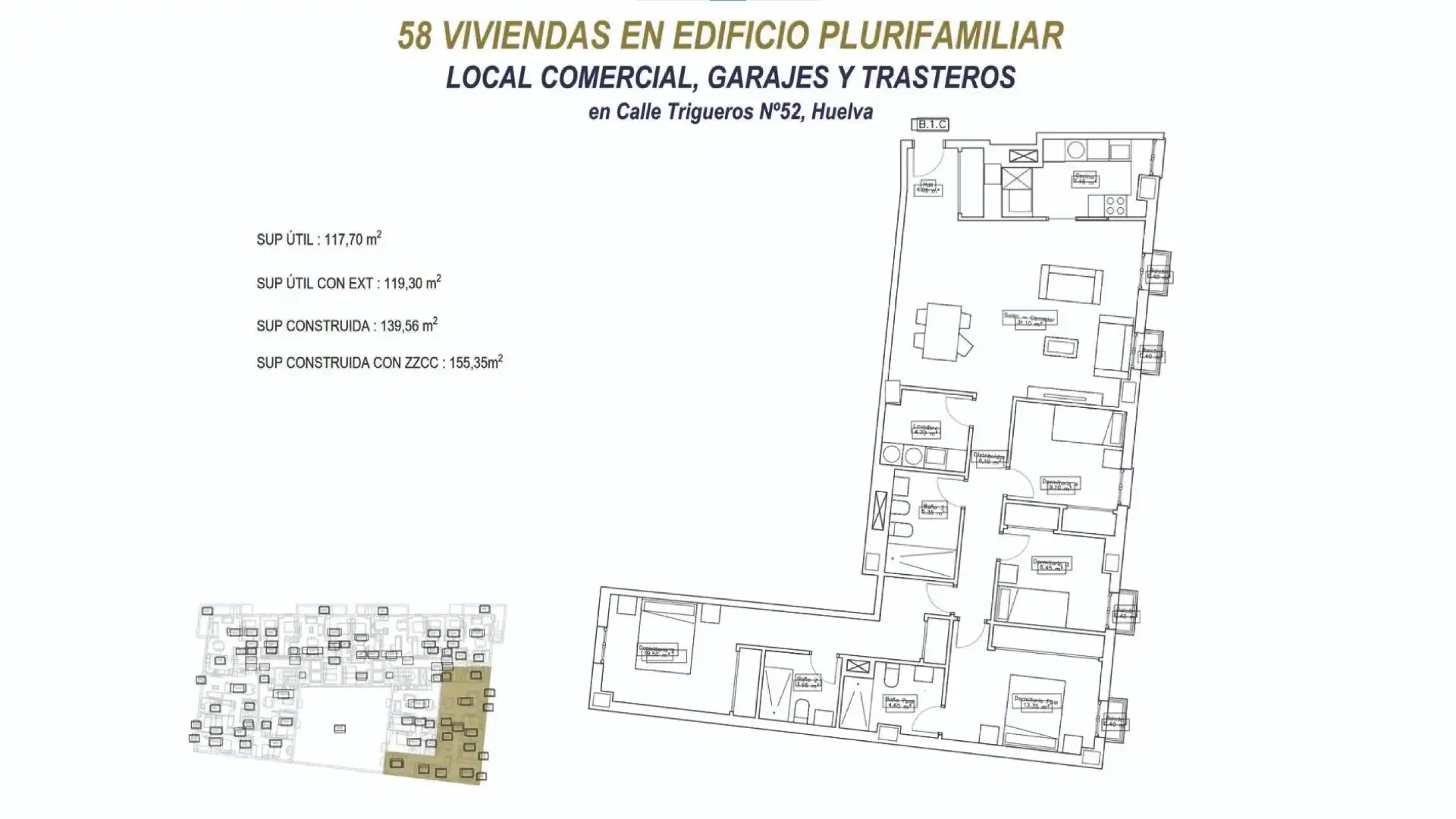 New build Flat with lift for sale in Calle Fuenteheridos 14