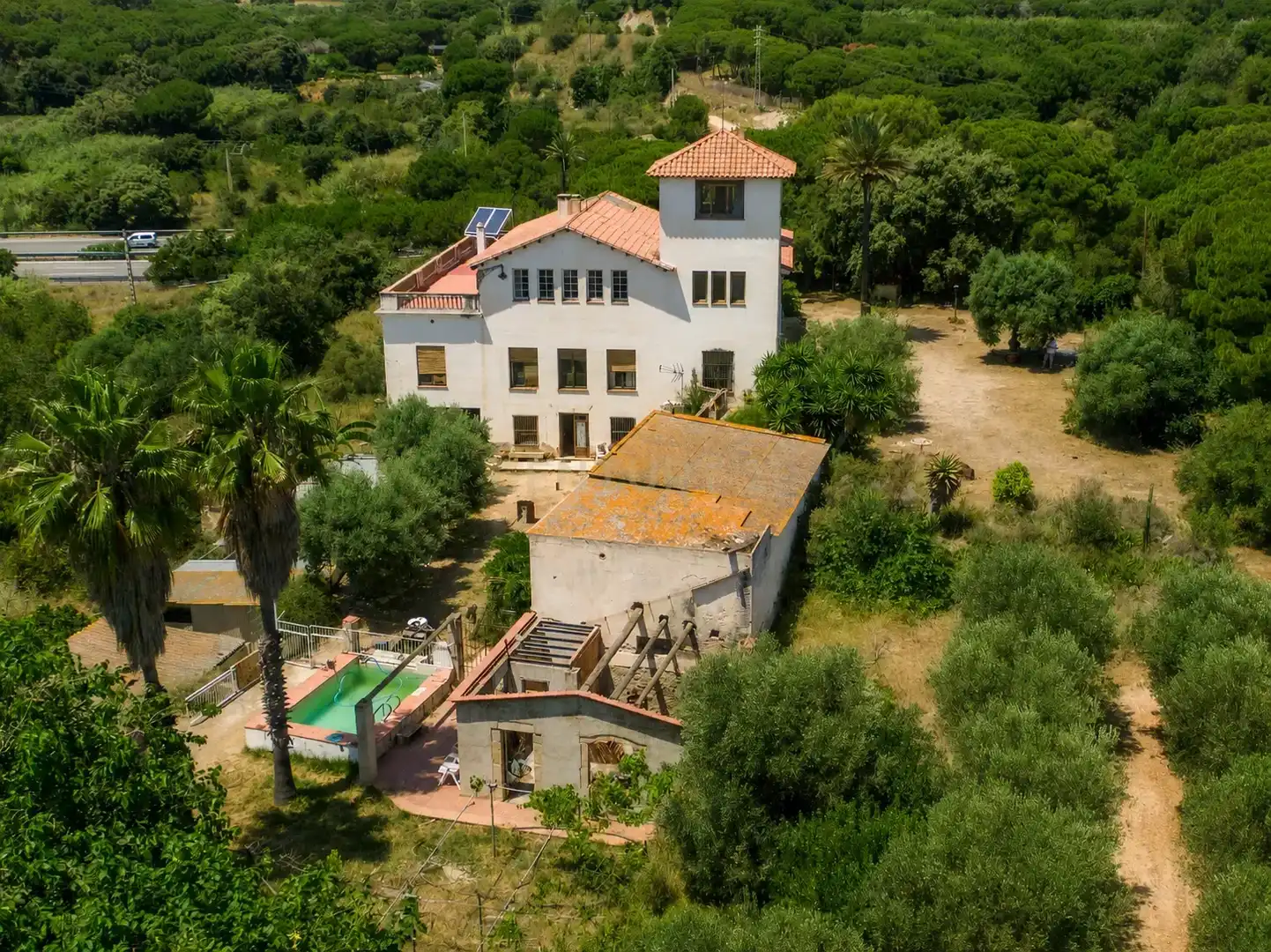 Vista exterior de Finca rústica en venta en Arenys de Mar con Jardín privado