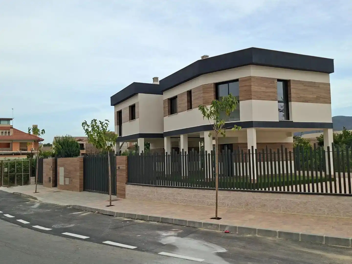 Vista exterior de Casa o chalet en venta en  Murcia Capital con Aire acondicionado y Piscina