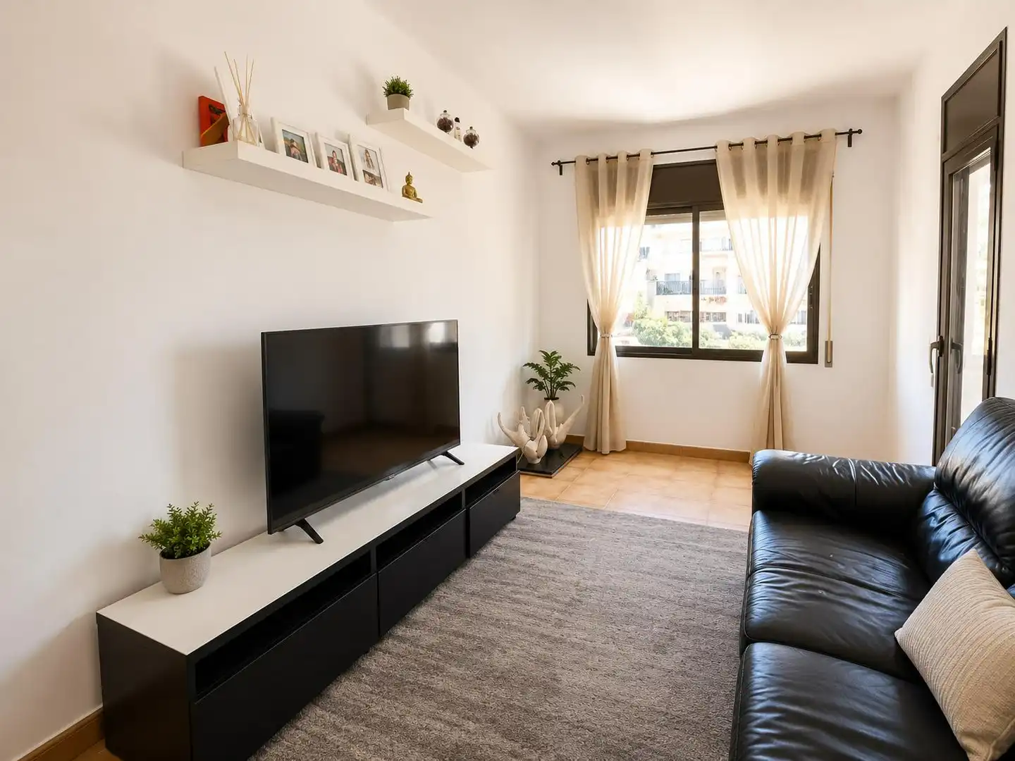 Sala de estar de Piso en venta en Badalona con Balcón