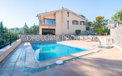 Exterior view of House or chalet for sale in Sant Llorenç Savall  with Air Conditioner, Heating and Private garden