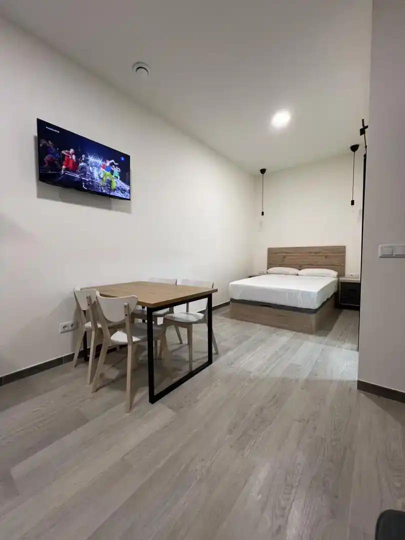 Schlafzimmer von Loft zur Miete in  Valencia Capital mit Klimaanlage