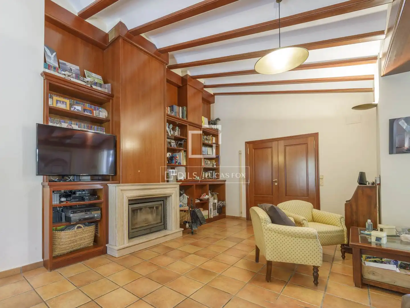 Sala de estar de Finca rústica en venta en Rocafort con Aire acondicionado, Jardín privado y Terraza