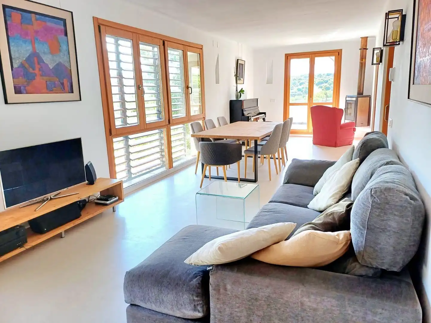 Living room of Houses for sale in Galapagar  with Heating, Private garden and Terrace