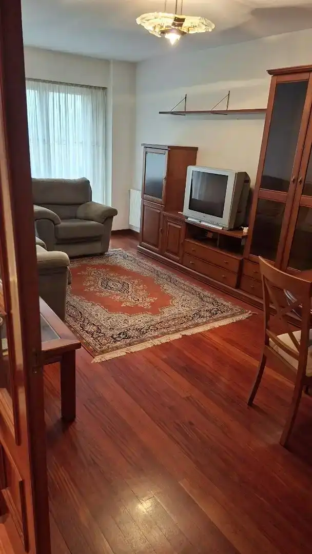 Sala d'estar de Pis en venda en Ourense Capital  amb Balcó