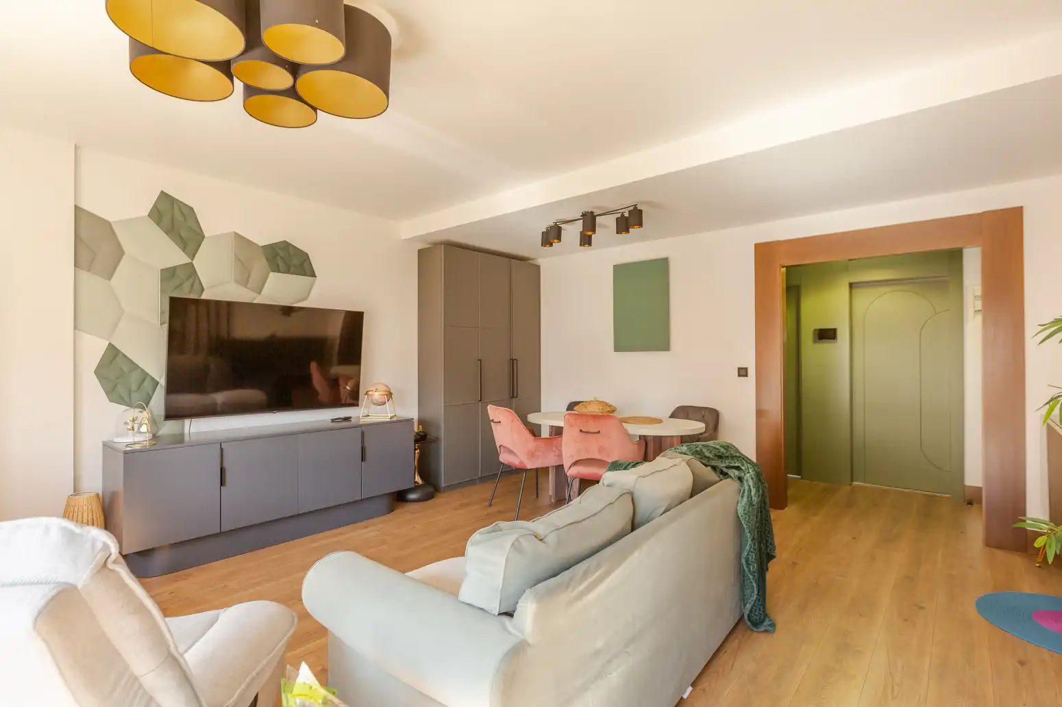 Sala de estar de Casa adosada en venta en Valle de Elorz / Elortzibar con Aire acondicionado, Calefacción y Jardín privado