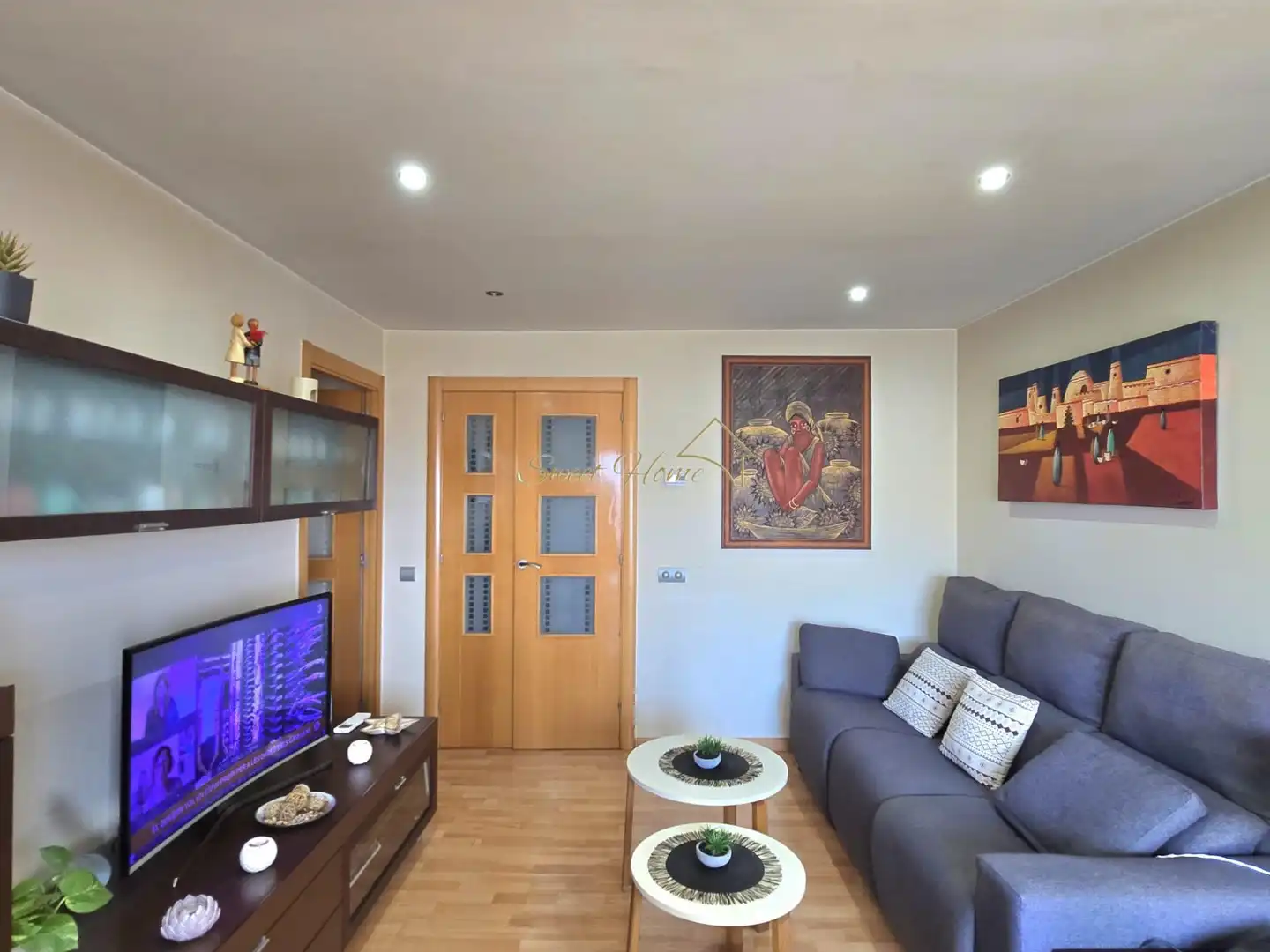 Sala de estar de Ático en venta en Montgat con Aire acondicionado, Calefacción y Terraza