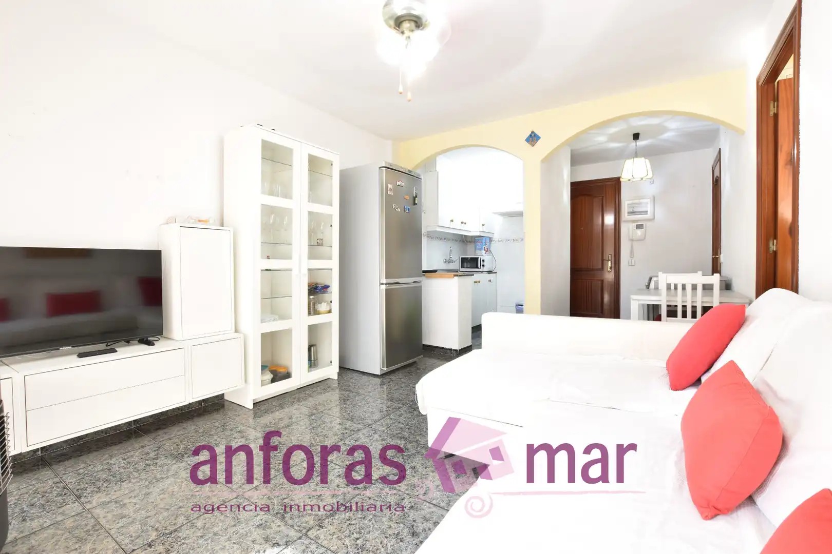 Sala de estar de Piso en venta en Torredembarra con Calefacción y Terraza