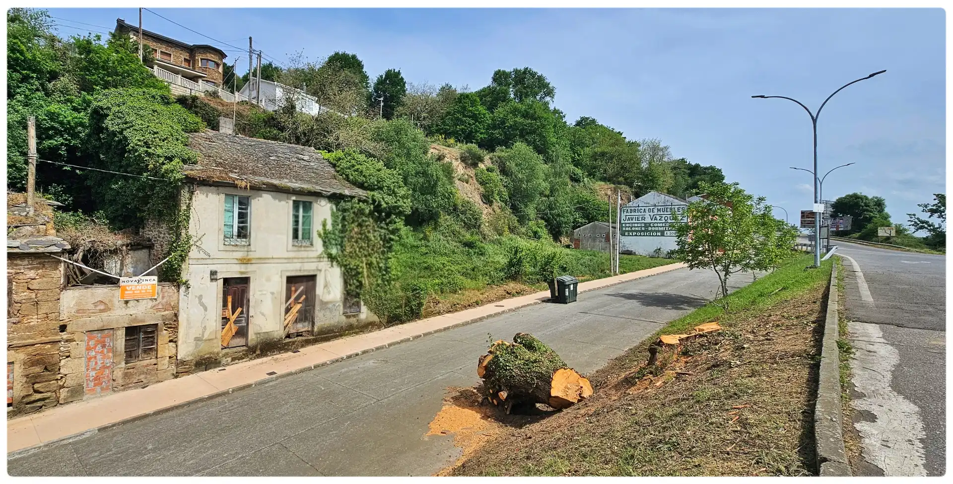 Exterior view of Houses for sale in Sarria  with Private garden