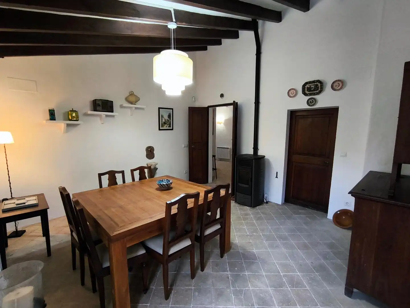 Menjador de Finca rústica de lloguer en Sóller amb Calefacció
