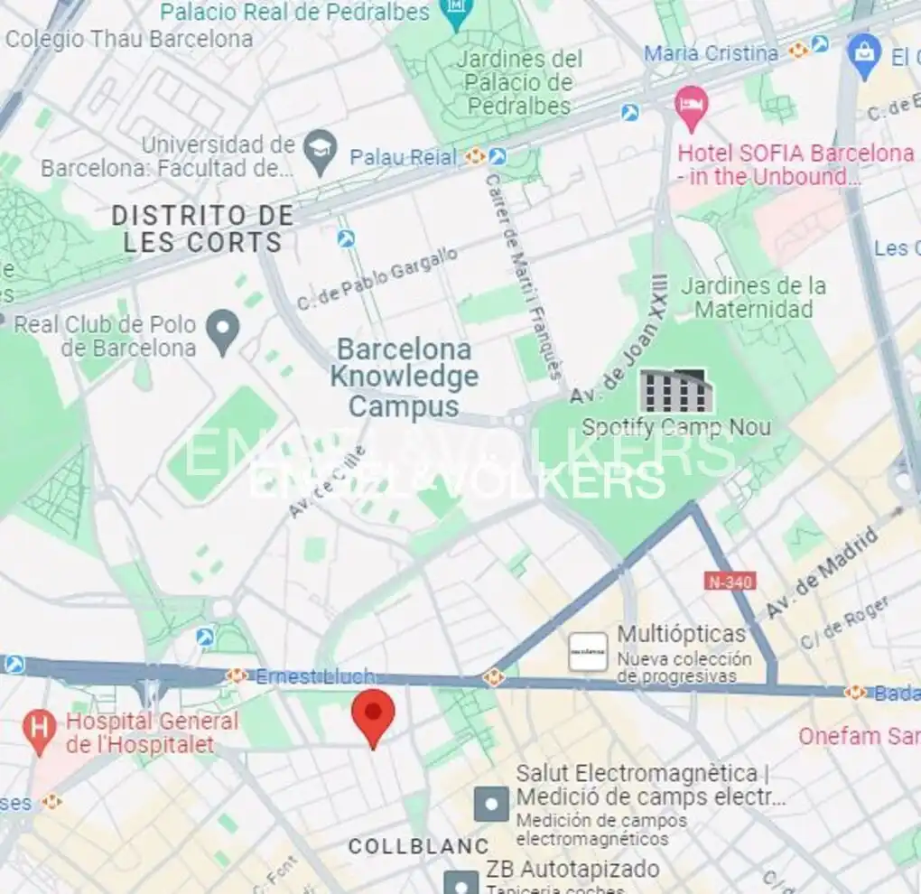Außenansicht von Wohnung zum Verkauf in L'Hospitalet de Llobregat mit Klimaanlage, Heizung und Terrasse